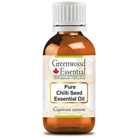 Greenwood Essential Pure Chilli Seed Essential Oil (Capsicum annum)100% Natural Therapeutic Grade Steam Distilled 30ml (1.01 oz) Cover