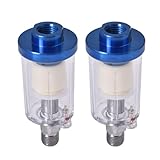 2× Line Auto Spray Gun Hvlp Air Filter Water & Oil Remover High Quality Steel