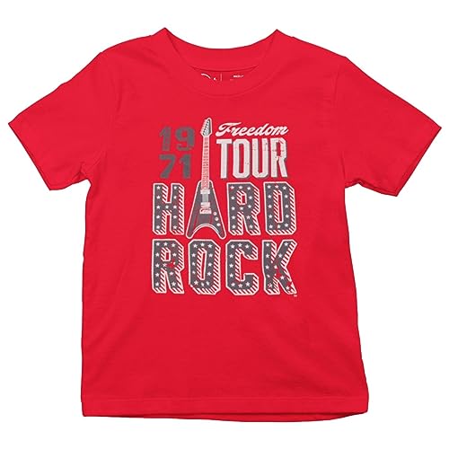 Hard Rock Youth Kids Unisex Americana Freedom Tour Tee Red