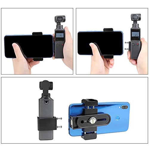 Suporte de telefone, suporte de telefone de liga de alumínio portátil para câmera com mini tripé con