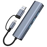 KTUXZCI USB C To Ethernet Adapter High-Speed Connection For Seamless Gaming And Streaming Compatible With Various Devices USB C To Ethernet Adapter Gigabit For Laptops