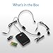 Belt Pack Wireless Microphone System - Mic Set with USB Receiver, Transmitter, Headset and Clip Lavalier Lapel Mic, Audio Cable, Two 'AA' Battery - Great for Karaoke, PA, Dj Party - Pro PUSBMIC43