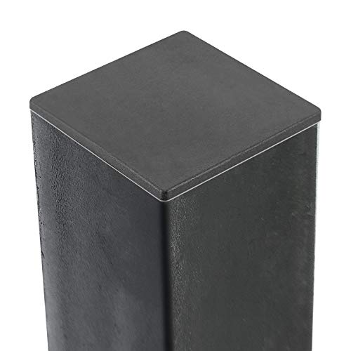 HOZEON 30 Pack 4 x 4 inches Square Plastic Plug, Thickened Durable Square Tubing End Caps, Square Tubing End Caps for Table Legs, Chair Legs, Fence Post Pipe Tube End, Furniture Sliding, Black