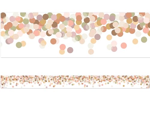 Bordure droite à confettis apaisants pour embellir la classe