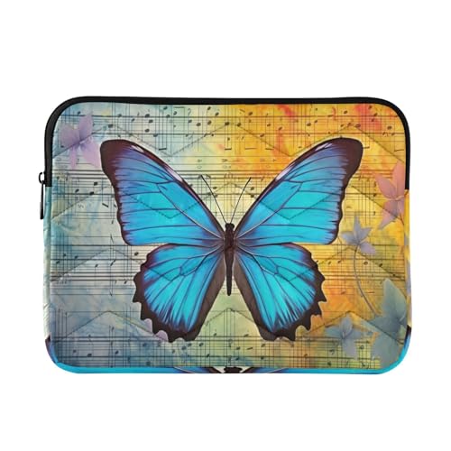 Funda vintage azul para portátil 13-14 pulg impermeable