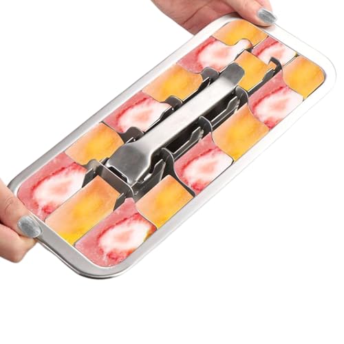 Bandeja De Hielo | Silicona Bandejas De De Hielo | Tapa Extraíble De Derrames | Retraqueable Reutilizable 18 Gadget De Cocina De Herramienta De Fabricación De Cuadrícula Para Bebidas, Café, Té,