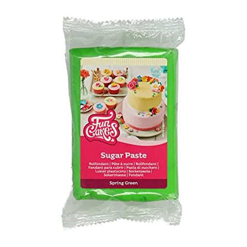 FunCakes Rollfondant Spring Green: Einfach zu verwenden, glatt, flexibel, weich und biegsam, perfekt zum Dekorieren von Kuchen Cover