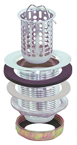 Brass, Basket Strainers,Chrome, Stainless Steel, 3 1/2 in to 4 in, Flange Connection Type,20400000334