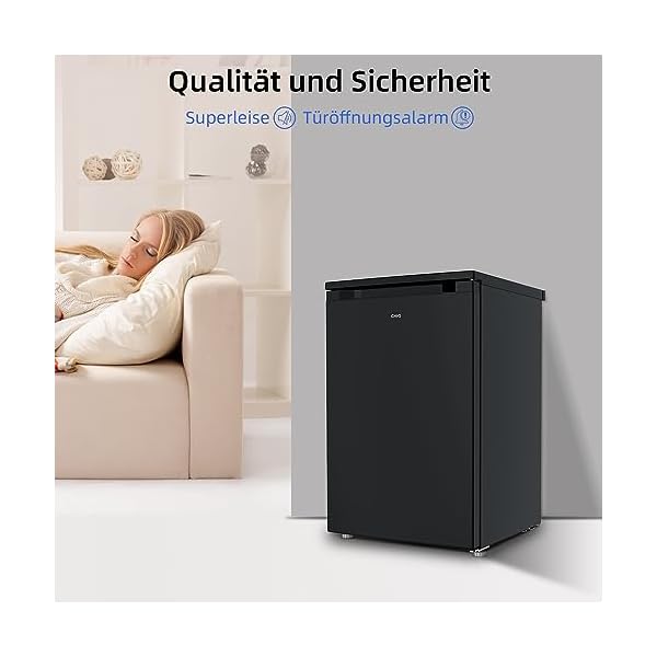 CHiQ Gefrierschränke CSD90D4D | 85 L Gefrierschrank | 4 Sterne Gefrierfach | Einstellbarer Temperaturregler | Starke Gefrierleistung | 12 Jahre Garantie auf den Kompressor [Energieklasse D] – Bild 5