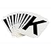Brady 5050-K, 50520 Vinyl 5050 Series Letter Label w/Legend: K, 50 Packs of 10 pcs