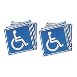 PartyKindom 15stücke Rollstuhl-schild Aufkleber Für Behinderte Selbstklebend Wasserfest Kratzfest Zum Kennzeichnen Von Fahrzeugen Und Geräten Für Barrierefreiheit