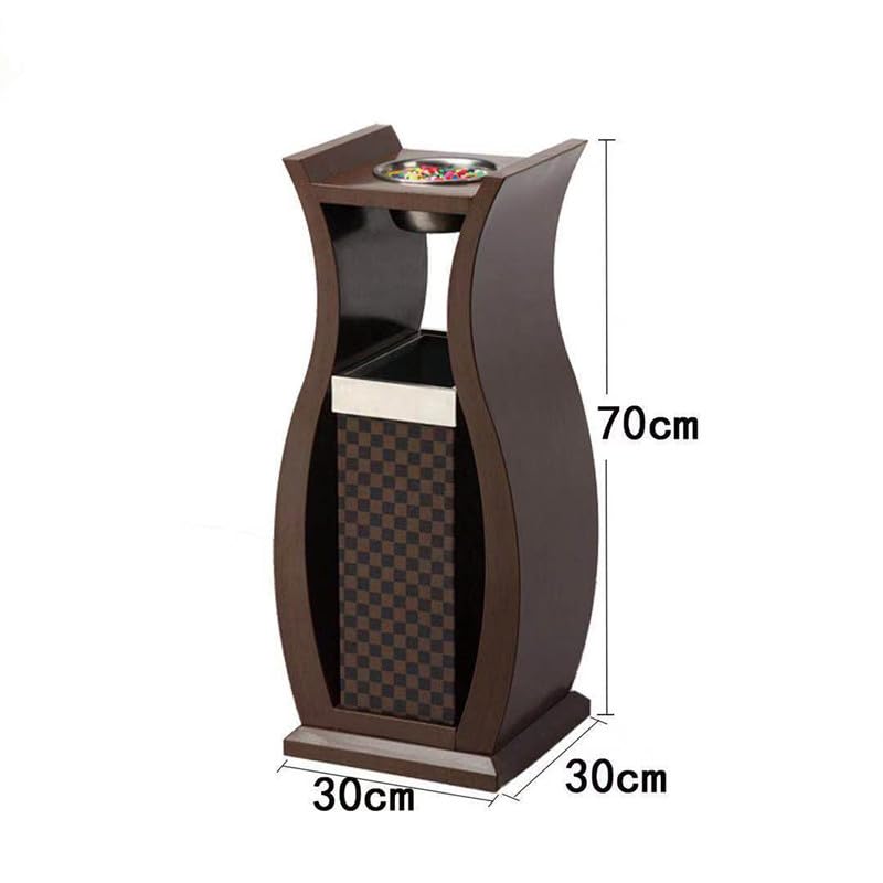 DFEDHF Garbage Cans Trash Can Vase Vertical Ashtray Stainless Steel Floor Ashtray Inner Bucket Garbage Can for Home, Office, Restaurant Elevator Entrance Outside Trash Bin(A-One Size)