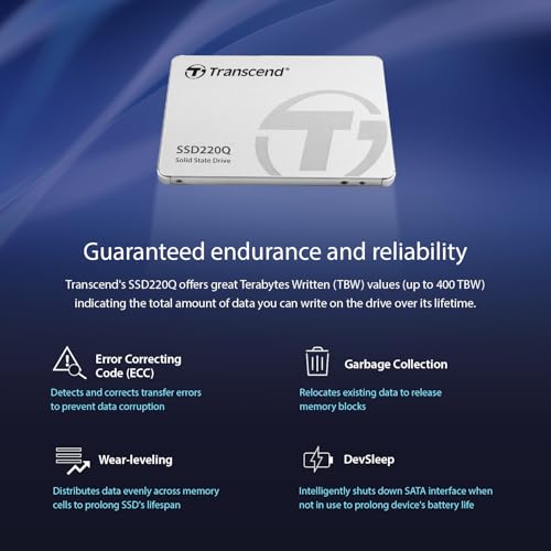 Image of Transcend 2TB Solid State Drive 2.5 inch SSD SSD220Q SATA III 6Gb /s, Sequential Read /Write up to 550 /500 MB /s - TS2TSSD220Q
