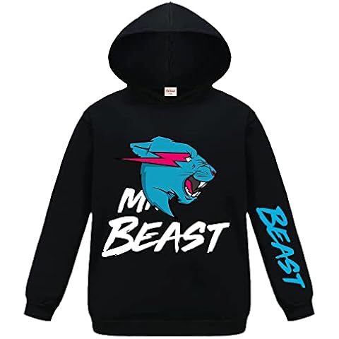Forlcool Youtube Gamer Cool Boy Girl Hoodie Kids Top Cool Lighting Cat Jumper(Black,7-8 Years,7 Years,8 Years) Cover