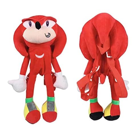 NAHEY Sonic The Hedgehog Super Sonic Filled Plush Backpack Toy Cute Cartoon Toy Doll Bag for Girls Boys Birthday Party Gifts and Home Decoration Cover