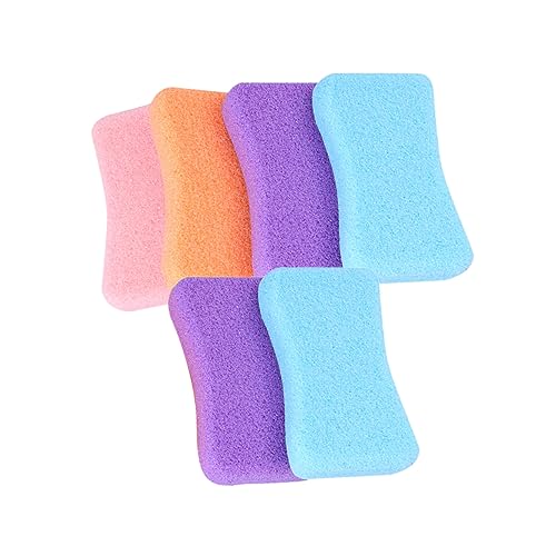 DOITOOL 6pcs Pu Material Foot Stone Practical Dead Skin Remover for Men's Foot Pedicure Scrub Random