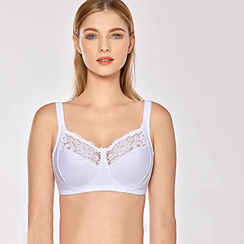 Soutien-gorge minimiseur grande taille couverture complète blanc 100G
