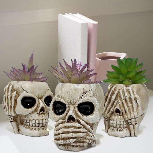 Pot de fleurs tête de mort pour remplacer les vases banals - 8