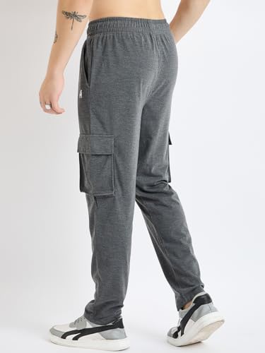 Image of Modeve Men's Cargo Style Solid Trackpant