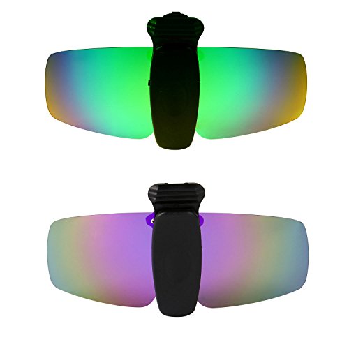 Clip lunettes de soleil polarisé pour la pêche et le vélo avec verres anti-reflets