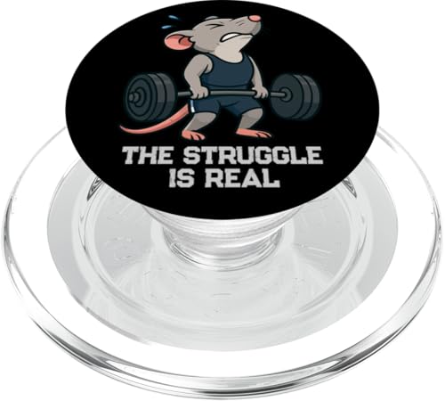 Rat Gymrat Deadlift La lotta è un vero sollevamento uomini donne PopSockets PopGrip per MagSafe