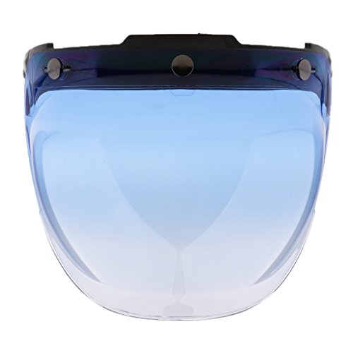 Visiera Bolla Bubble 3 Bottoni Snap In ABS ParaUV Per Casco Moto Bonanza Biltwell - 7