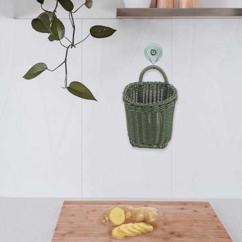 Cesta de frutas y snacks colgante para pared con diseño de plástico 8