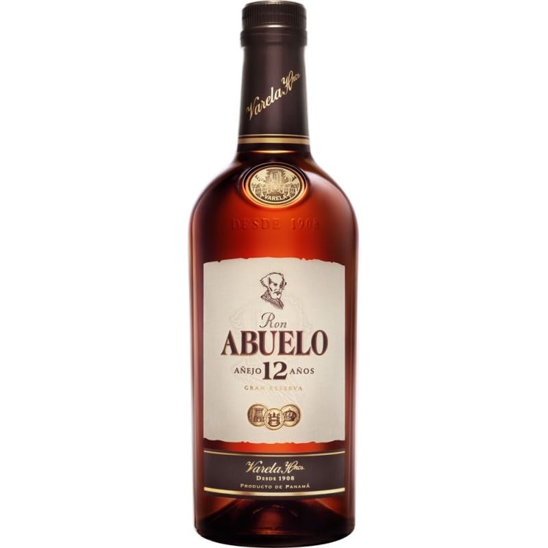 Ron Abuelo Añejo 40% Vol. – Ron panameño de sabor suave y complejo, ideal para disfrutar solo o en cócteles con un toque de elegancia y tradición