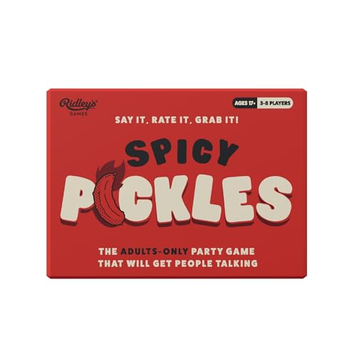 Ridley's Games: Spicy Pickles Party Game for Adults, Funny Icebreaker for Friends, Couples & Groups, 3-8 Players, Fast-Paced Adult Conversation, Pre-Game Favorite