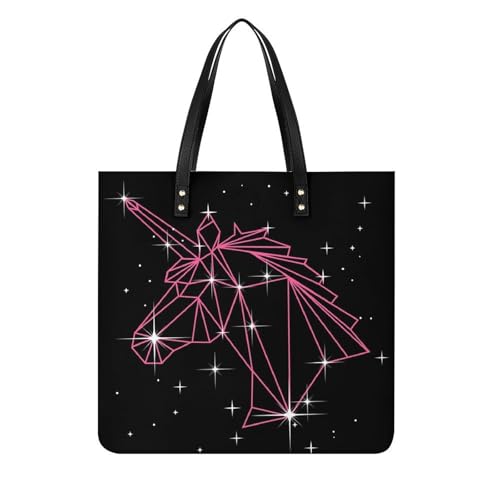 Sac licorne géométrique résistant pour femme fini le manque de place dans votre tote bag