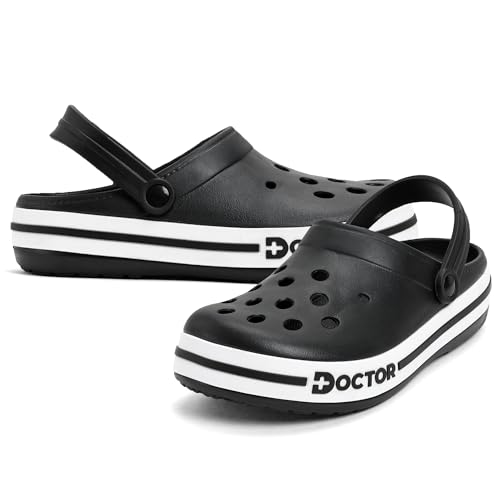 Image of Men Clogs with Back Strap | Lightweight Comfort Footwear | Cushioned EVA Sole | Anti-Slip Everyday Wear Clogs for Indoor, Outdoor, Work & Casual Use