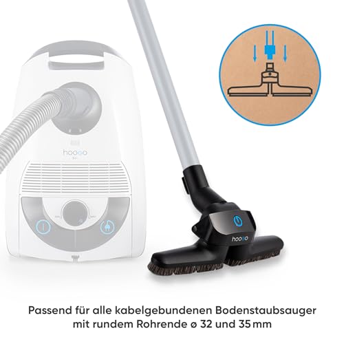 Hoogo Staubsaugerdüse flipflop Universal Bodendüse für 35/32mm Rohre