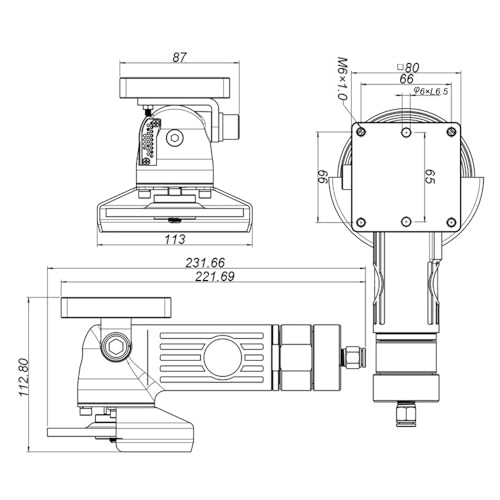 Meuleuse d'angle pneumatique Toplionace à bras robotisé de 5 pouces - 4