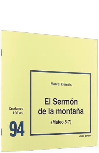 Sermon De La Montaﾥa. Cb94: Cuaderno Bíblico 94