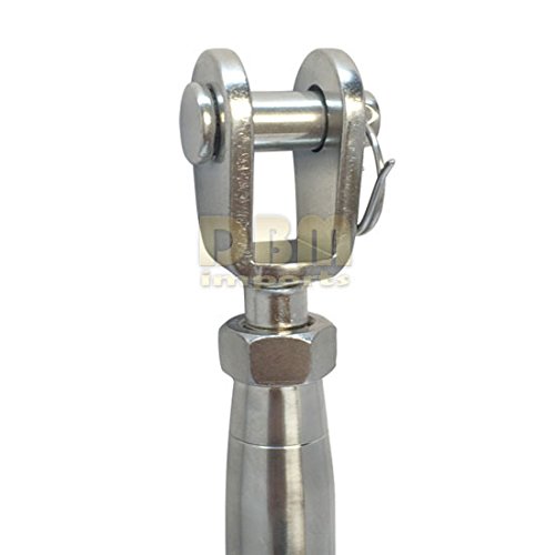 Tensor de cierre cerrado de acero inoxidable marino 1/2'' Quijada-Quijada con capacidad 1200LBS miniatura 2