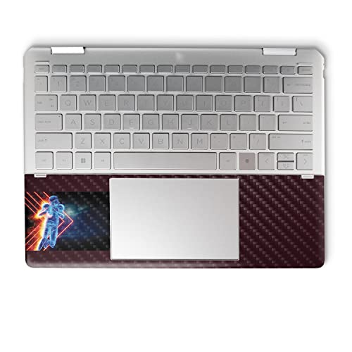 Image of MightySkins Carbon Fiber Skin Compatible with HP Spectre x360 14 inch (2022) Full Wrap Kit - Glow Football | Protective, Durable Textured Carbon Fiber Finish | Easy to Apply | Made in The USA