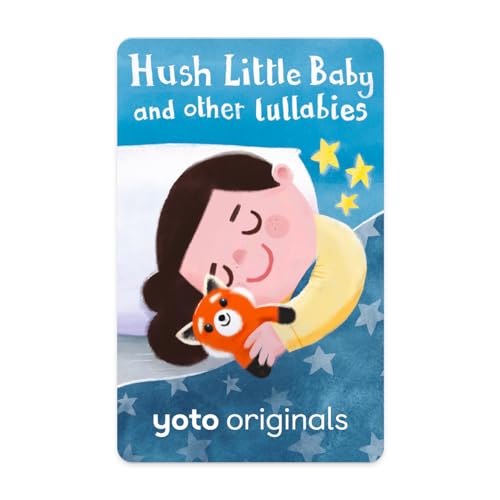 YOTO Hush Little Baby and Other Lullabies - Kids Audio Card for Use with Player & Mini All–in–1 Audio Player, Screen–Free Listening with Fun Festive Music for Playtime Travel & Parties, All Ages
