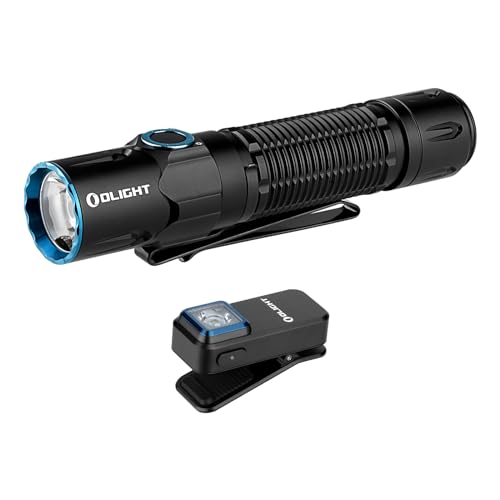 OLIGHT Warrior 3S 2300 Lumens Rechargeable Tactical Flashlight Bundle with Oclip EDC Light