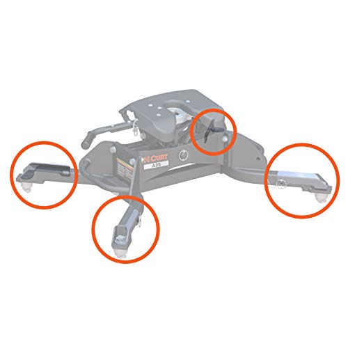 Image of CURT 19205 Replacement 5th Wheel Puck System Handles, Compatible with Ram, Fits 16021