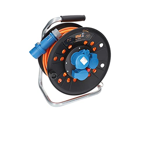 KALLE DAS KABEL Kabeltrommel Camping CEE-Campingkabeltrommel Wohnmobil-Kabeltrommel H07BQ-F 3G 2,5mm² EXTREME SIGNAL 25 Meter