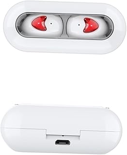 UKCOCO Fones De Ouvido Branco Fone De Ouvido Plugue Auricular Fones De Ouvido Display Digital Fones De Ouvido Earbuds Display Digital Fones De Ouvido Tampões De Ouvido Branco Fones De