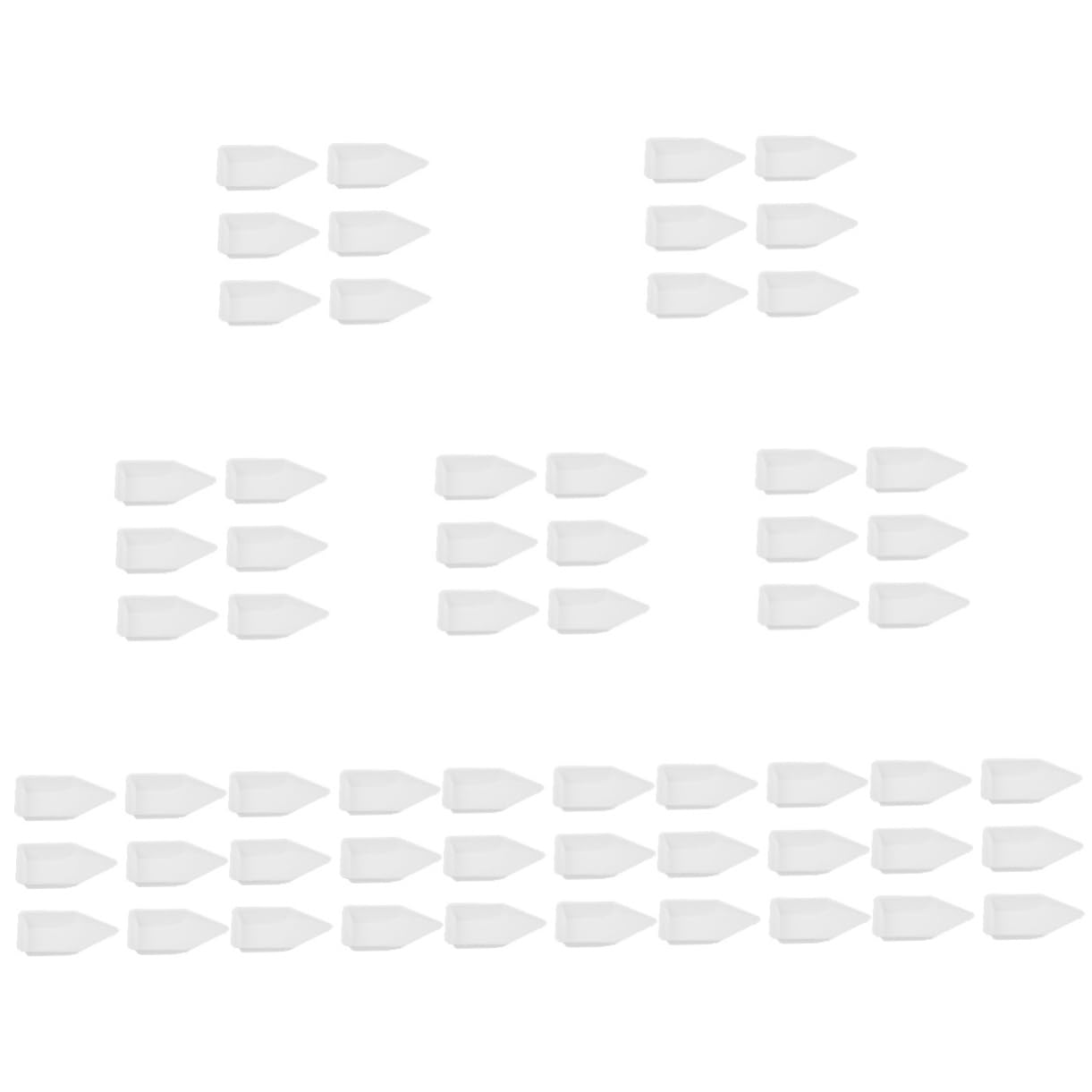 SOLUSTRE 100piezas Plato De Pesaje De Plástico Antiestático Para Laboratorio De Resistente Ácidos y Bases Para Manejo De Muestras y Transferencia De Líquidos y Polvos