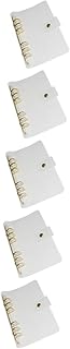 Tofficu 5 Peças Fichário Transparente A5 Fichário De Livro Fichário Planejador Capa Fichário Mangas Protetoras Capas De Notebook Capa A5 Fichário Planejador Fichário Recarregável Fichário