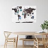 📌 TEILE DEINE REISEERLEBNISSE - Markiere alle Orte auf der Landkarte, die du besucht hast oder stelle die Route deiner Traumreise nach. Pinne Tickets, Post- und Eintrittskarten als Erinnerung dazu