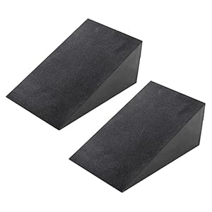 Kopinma 2 Pcs Squat Wedge Ramp, Yoga Mats, Non-Slip YOGA Pilates Block, Foam Fitness Slant Board, Stretch Wedge, Calf Stretcher, Incline Board Improve Strength for Squat and Deadlift