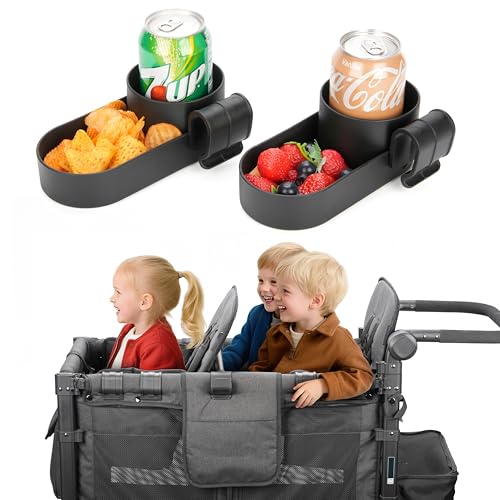 Wonderfold Wagon Snack Tray with Spill-Proof Cup Holders