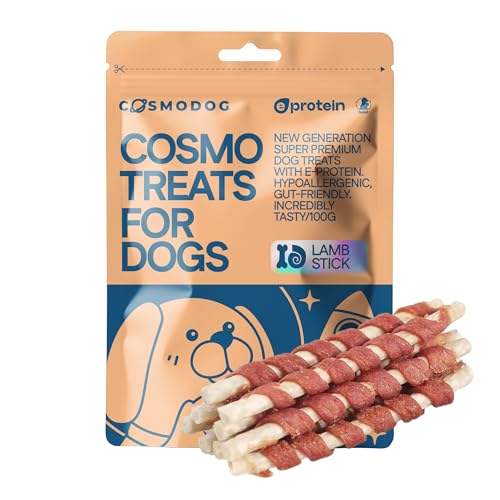 COSMODOG Dog Treats With Lamb stick E-Protein Hypoallergenic Dog Food For Puppies and Small Bread (100g)