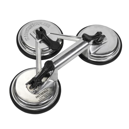 Faithfull SUCPAD3P - Microventosa elevadora de triple aluminio
