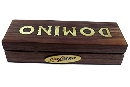 Juego de dominó de madera artesanal miniatura 4
