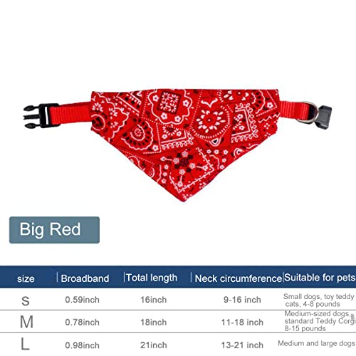 Skydume SKD0456 Snadulor 4 Pcs Cotton Dog Bandana Comfortable Dogs Bibs Scarf Reversible Adjustable Dog Bandana Square Dog Kerchief thumb #2